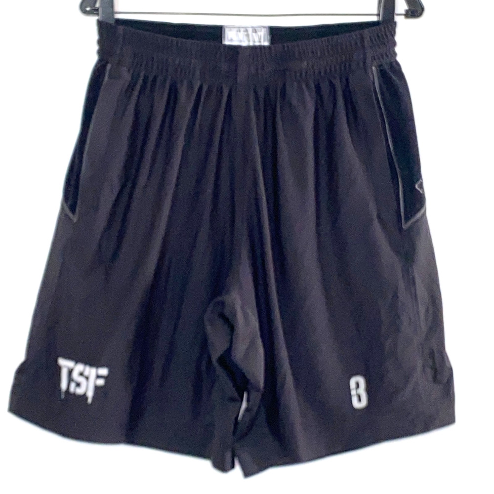 Point 3 Basketball Shorts Mens Size Medium Black TSF